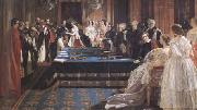 Edward Matthew Ward The Investiture of Napoleon III with the Order of the Garter 18 April 1855 (mk25)